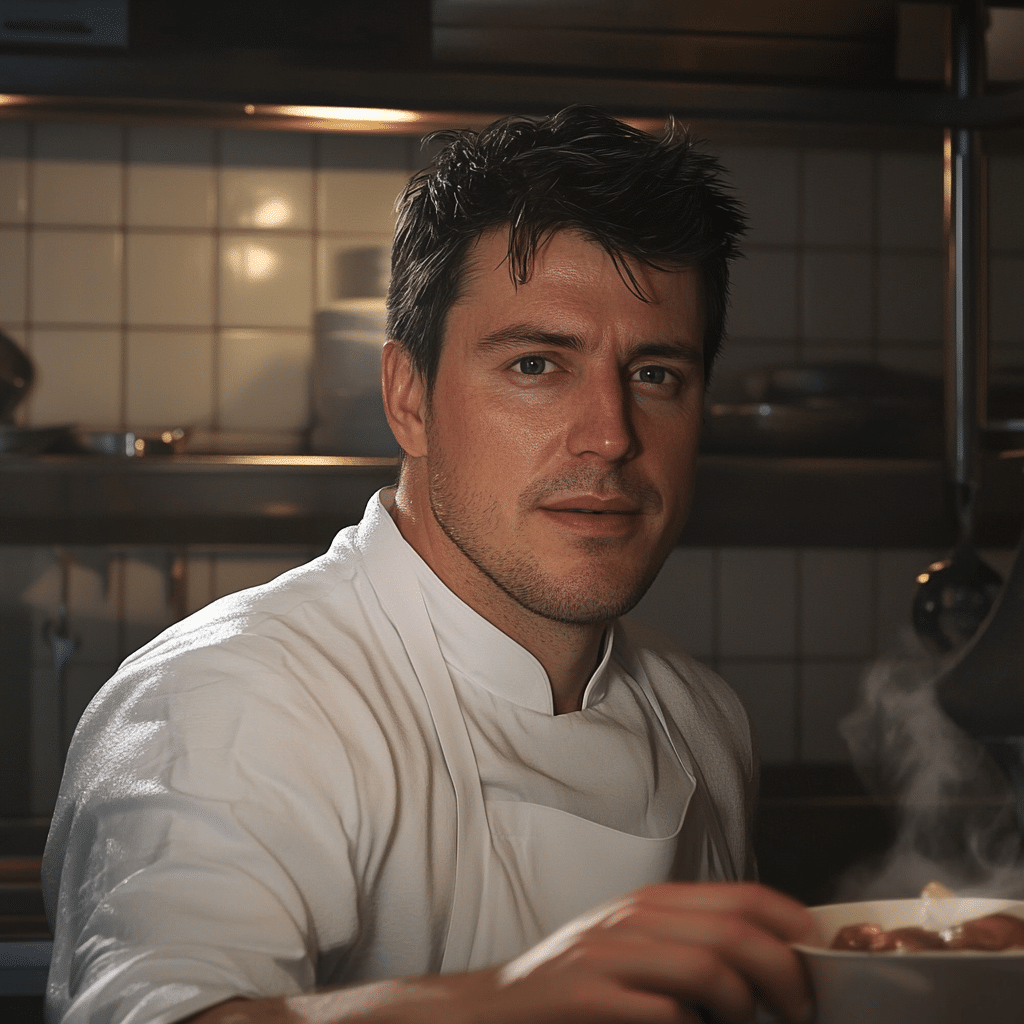 Chef Brian Cooper smiling in an American kitchen, sharing easy and flavorful recipes for families