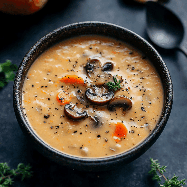 Mushroom Carrot Soup