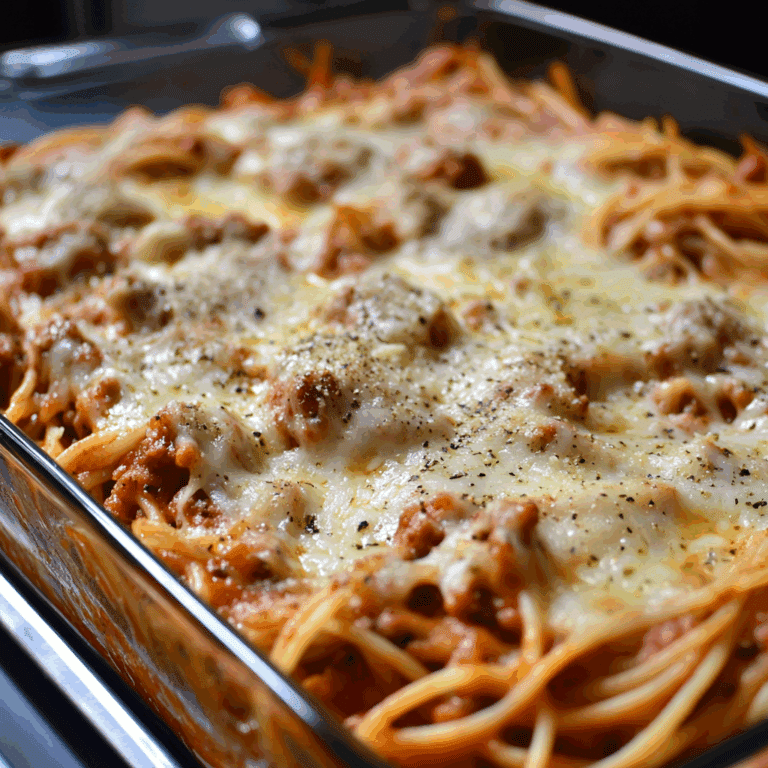 Baked Turkey Spaghetti with Cheese
