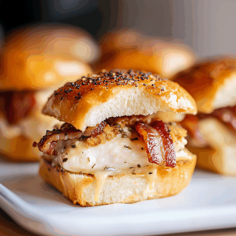 Chicken Bacon Ranch Sliders