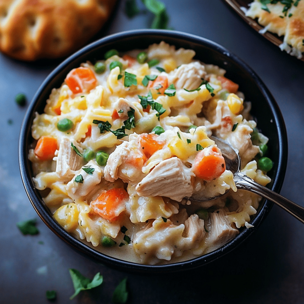 Chicken Pot Pie Pasta