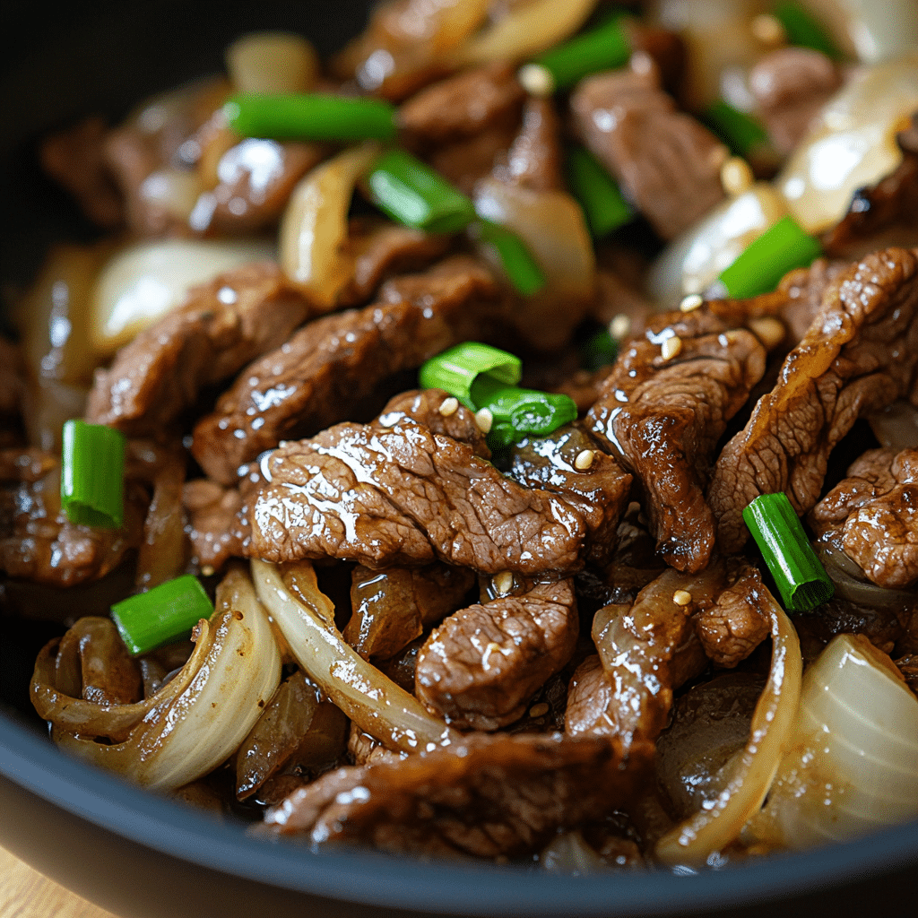 Chinese Beef and Onion Stir Fry