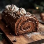 Chocolate Yule Log Cake