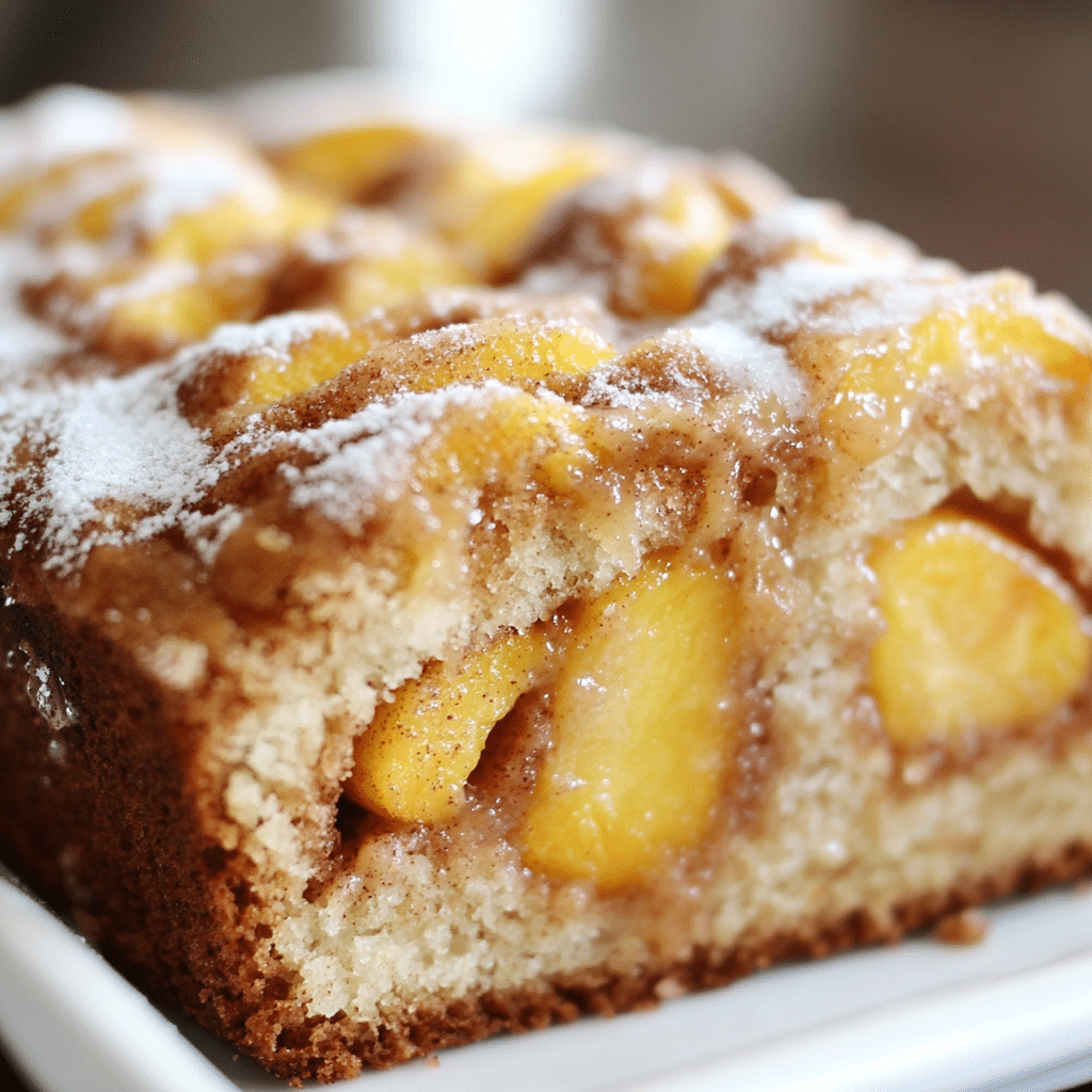 Cinnamon Peach Bread