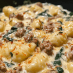 Creamy Gnocchi with Spicy Turkey Sausage