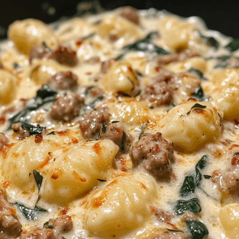 Creamy Gnocchi with Spicy Turkey Sausage