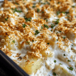 Creamy Potato Casserole with Crunchy Topping