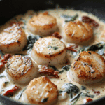 Creamy Tuscan Garlic Scallops