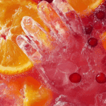 Fruity Party Punch with Ice Hand