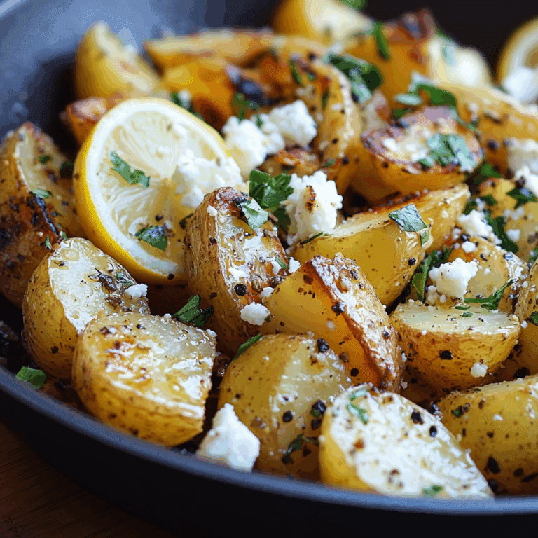 Greek Roast Potatoes with Lemon and Feta