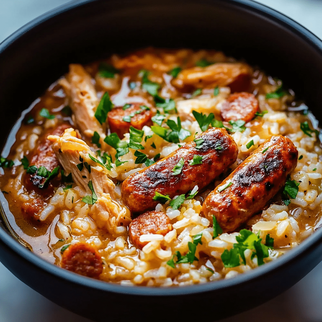 Instant Pot Chicken Sausage and Rice