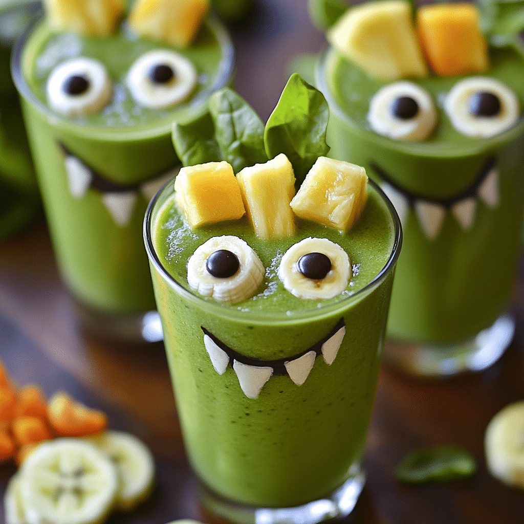 Monster Face Smoothies for Kids