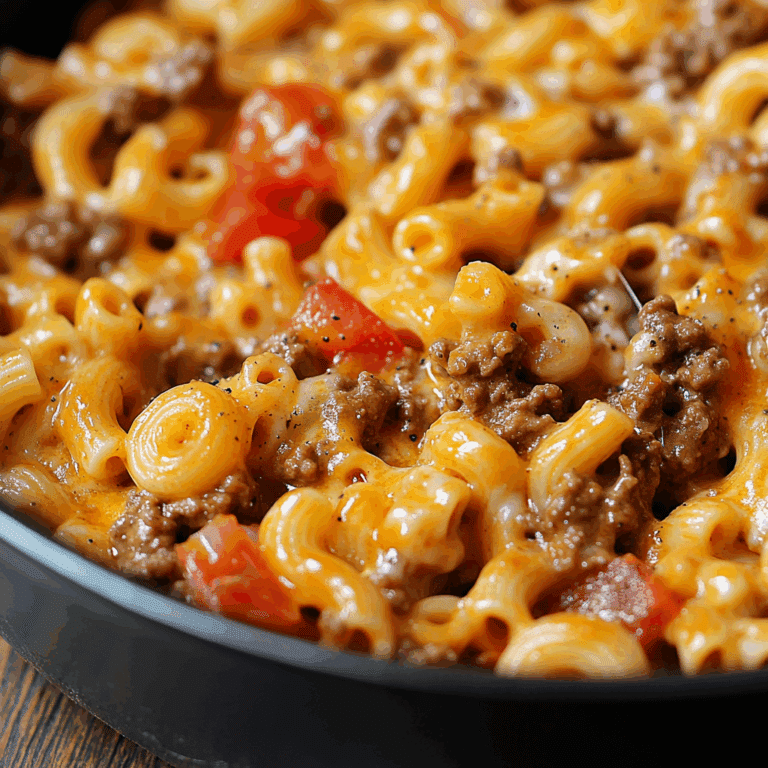 One Pot Cheeseburger Pasta