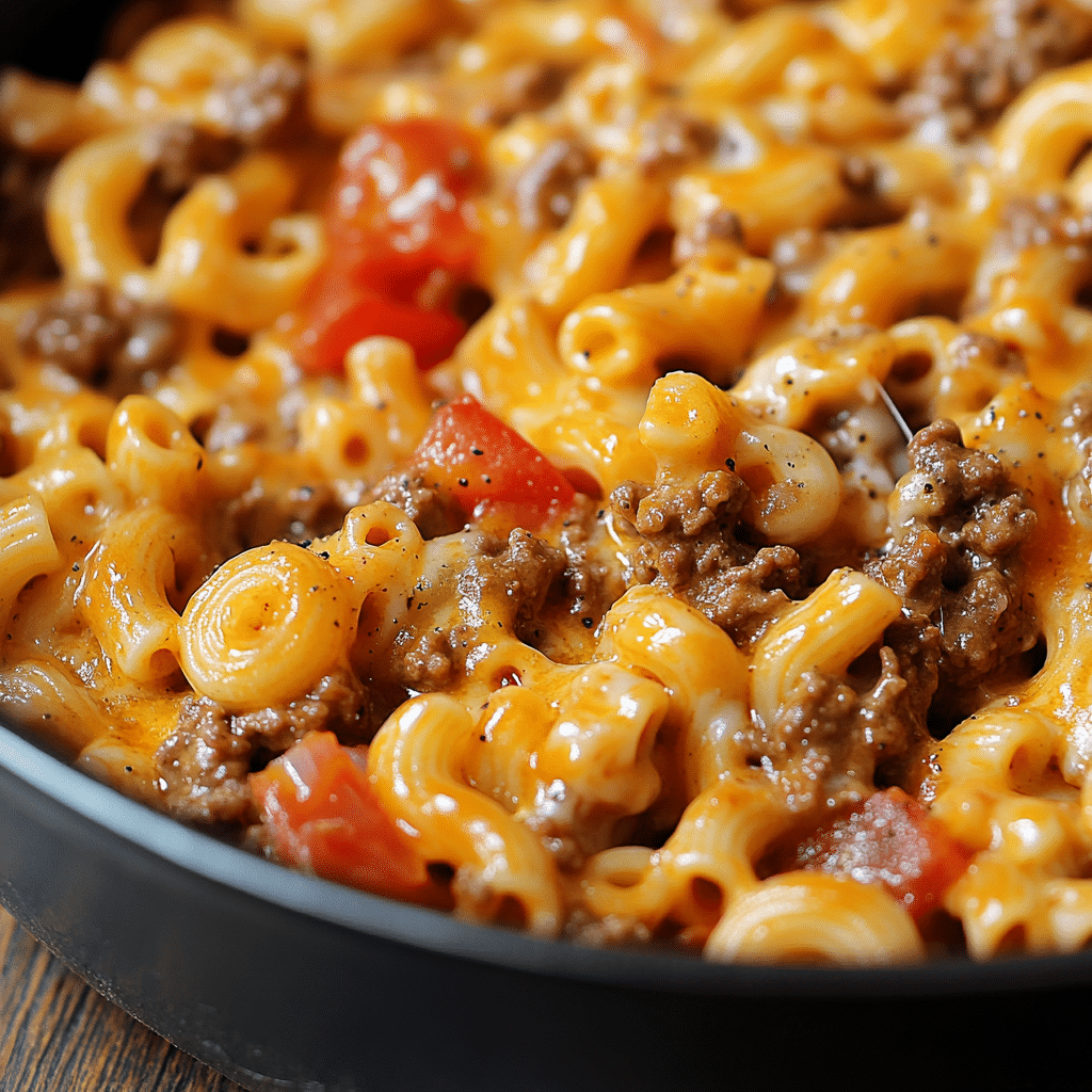 One Pot Cheeseburger Pasta