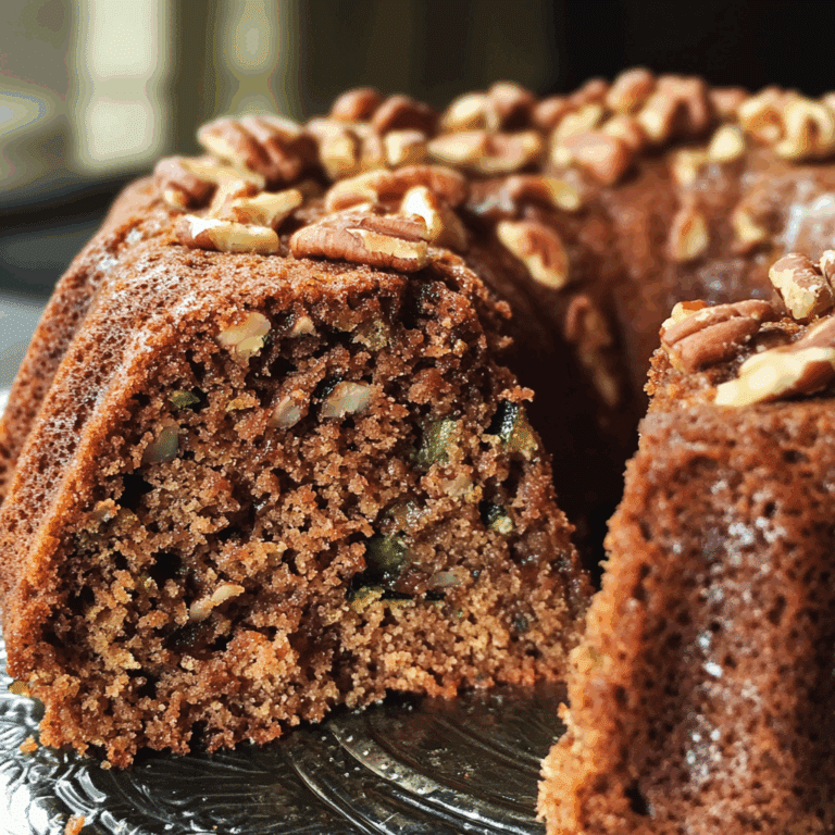 Pecan Zucchini Bundt Cake