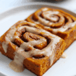 Pumpkin Cinnamon Rolls (No Yeast)