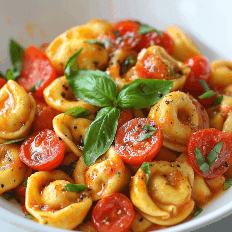 Roasted Red Pepper Tortellini Salad