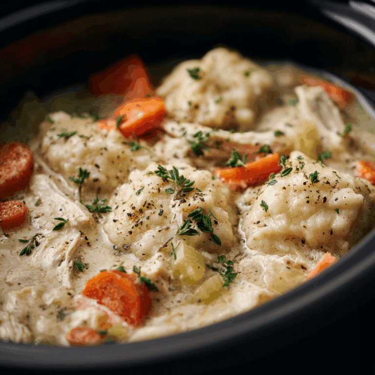 Slow Cooker Chicken and Dumplings