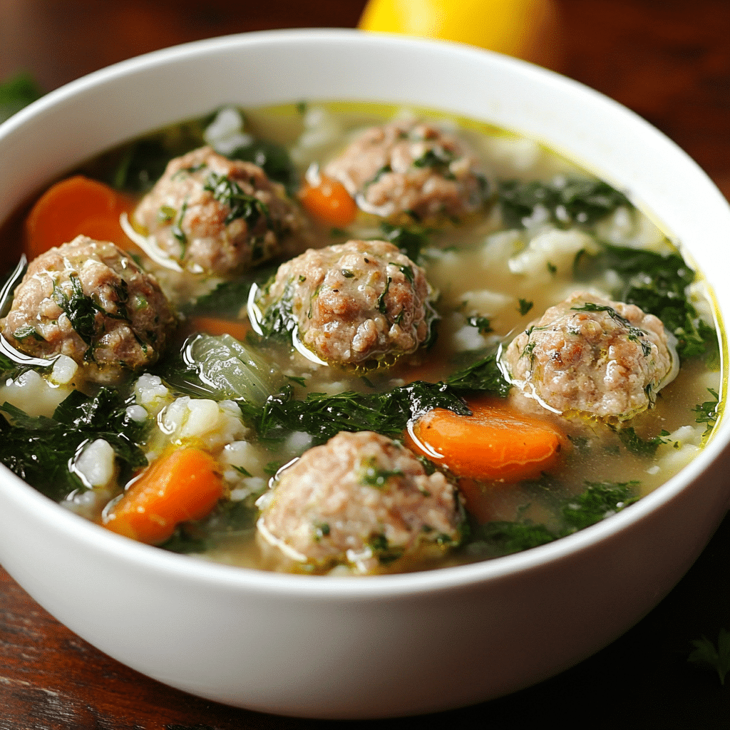 Slow Cooker Greek Meatball Soup