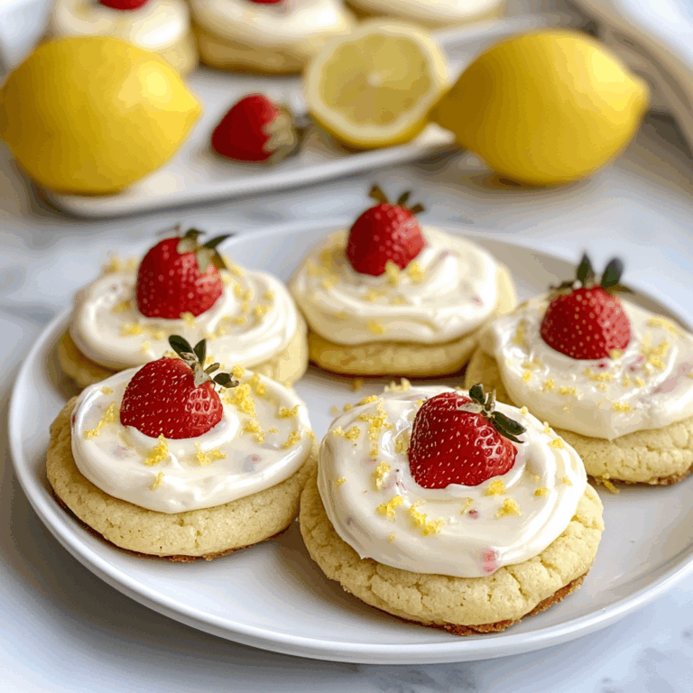 Strawberry Lemonade Cookies with Frosting