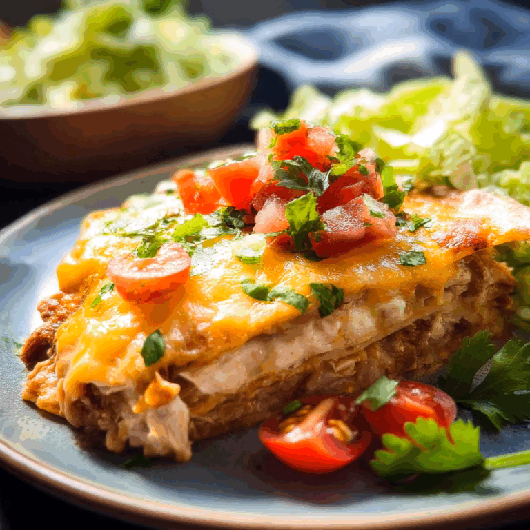 4-Ingredient Chicken Quesadilla Casserole