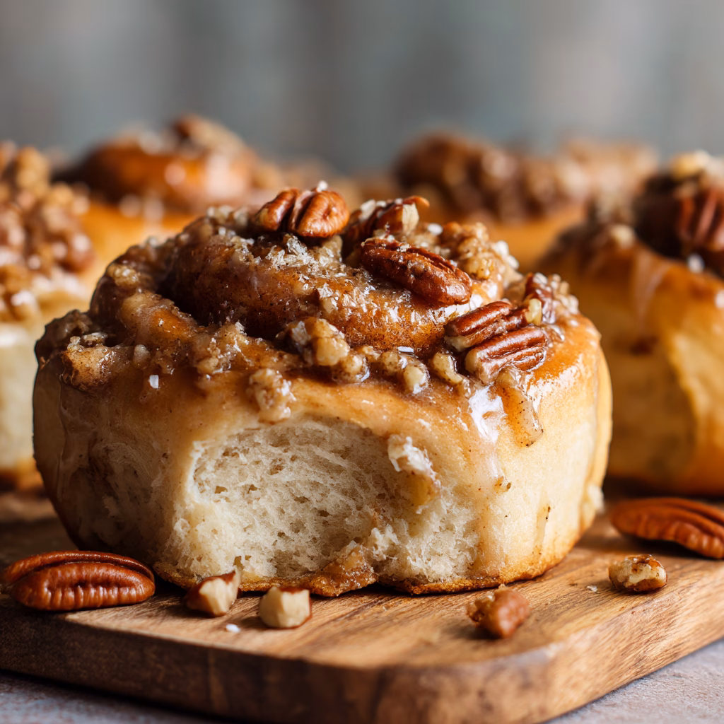 Butter Pecan Cinnamon Buns