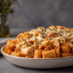 Chicken Parmesan Casserole with Rigatoni Pasta