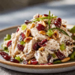 Cranberry Chicken Salad with Pine Nuts