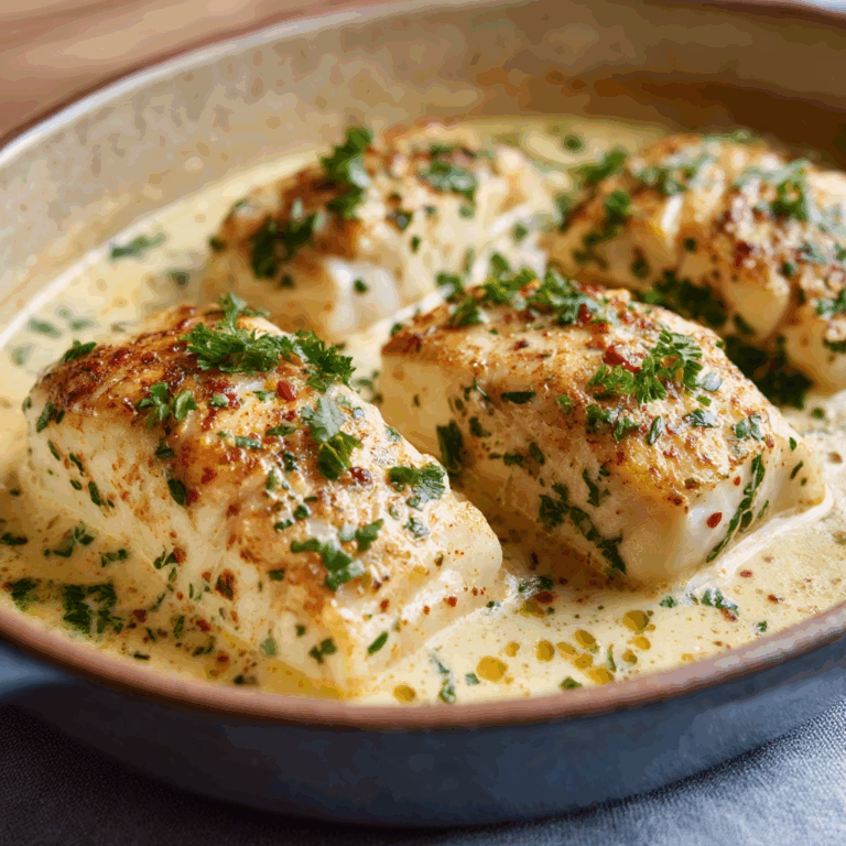 Creamy Baked Cod
