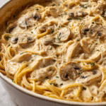 Creamy Chicken Tetrazzini Casserole