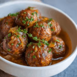 French Onion Meatballs