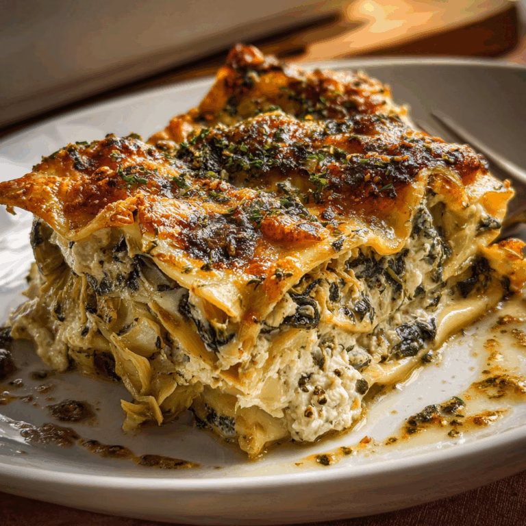 Spinach Artichoke Lasagna