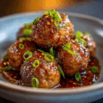 Sticky Honey Garlic Meatballs