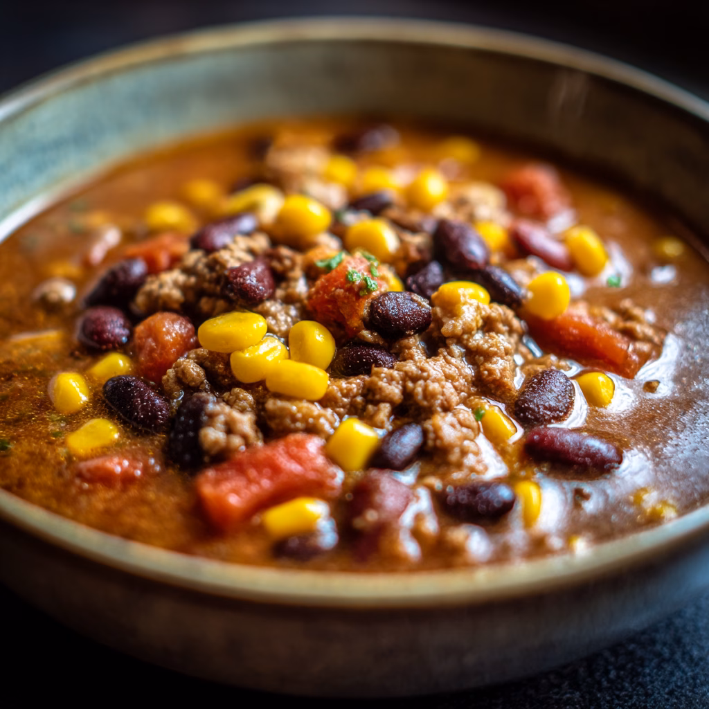 Taco Soup with Ground Beef
