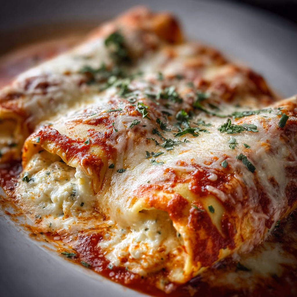 Three Cheese Manicotti